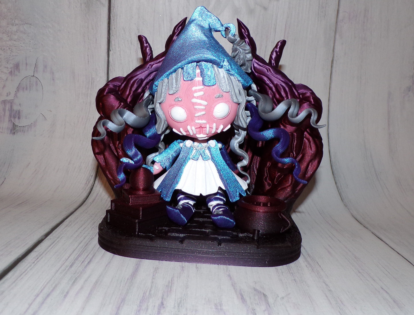 Creepy Witch Doll: Chair Options Available - Wonderland 3D Printing