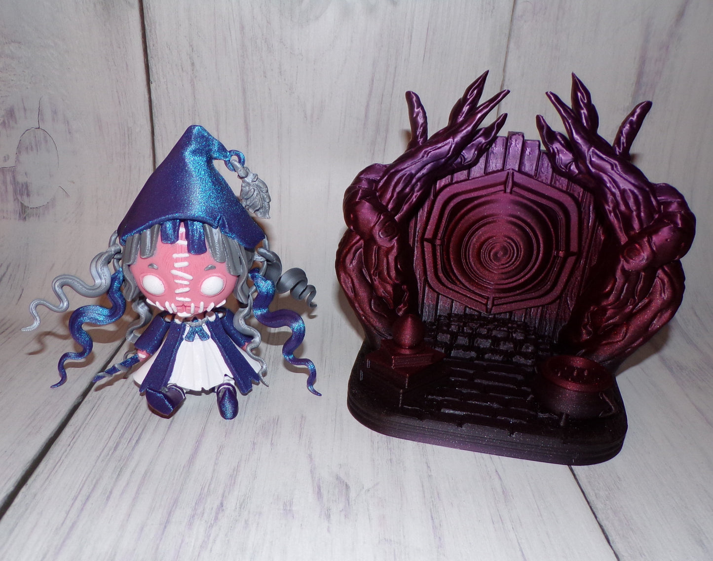 Creepy Witch Doll: Chair Options Available - Wonderland 3D Printing