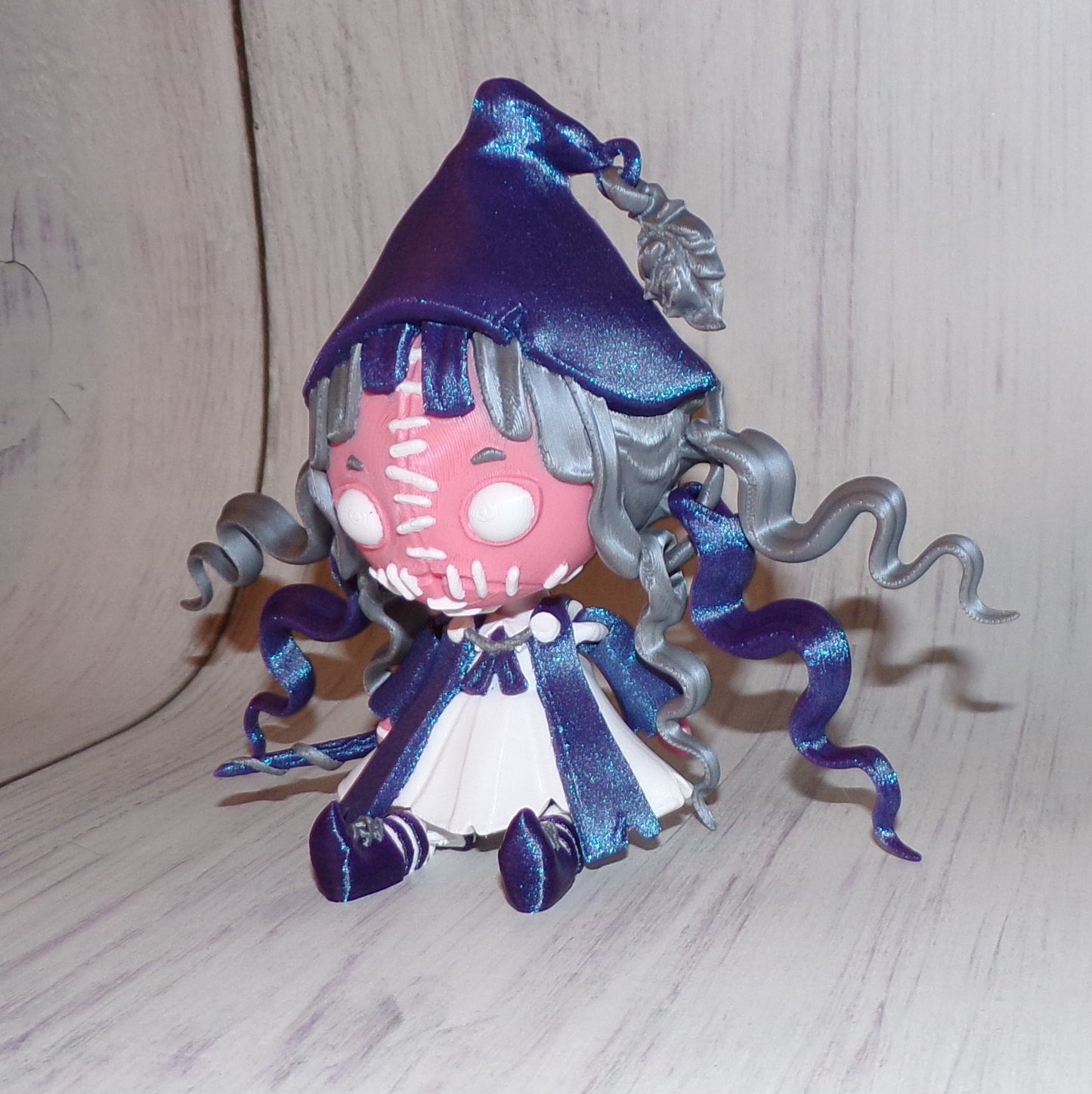 Creepy Witch Doll: Chair Options Available - Wonderland 3D Printing