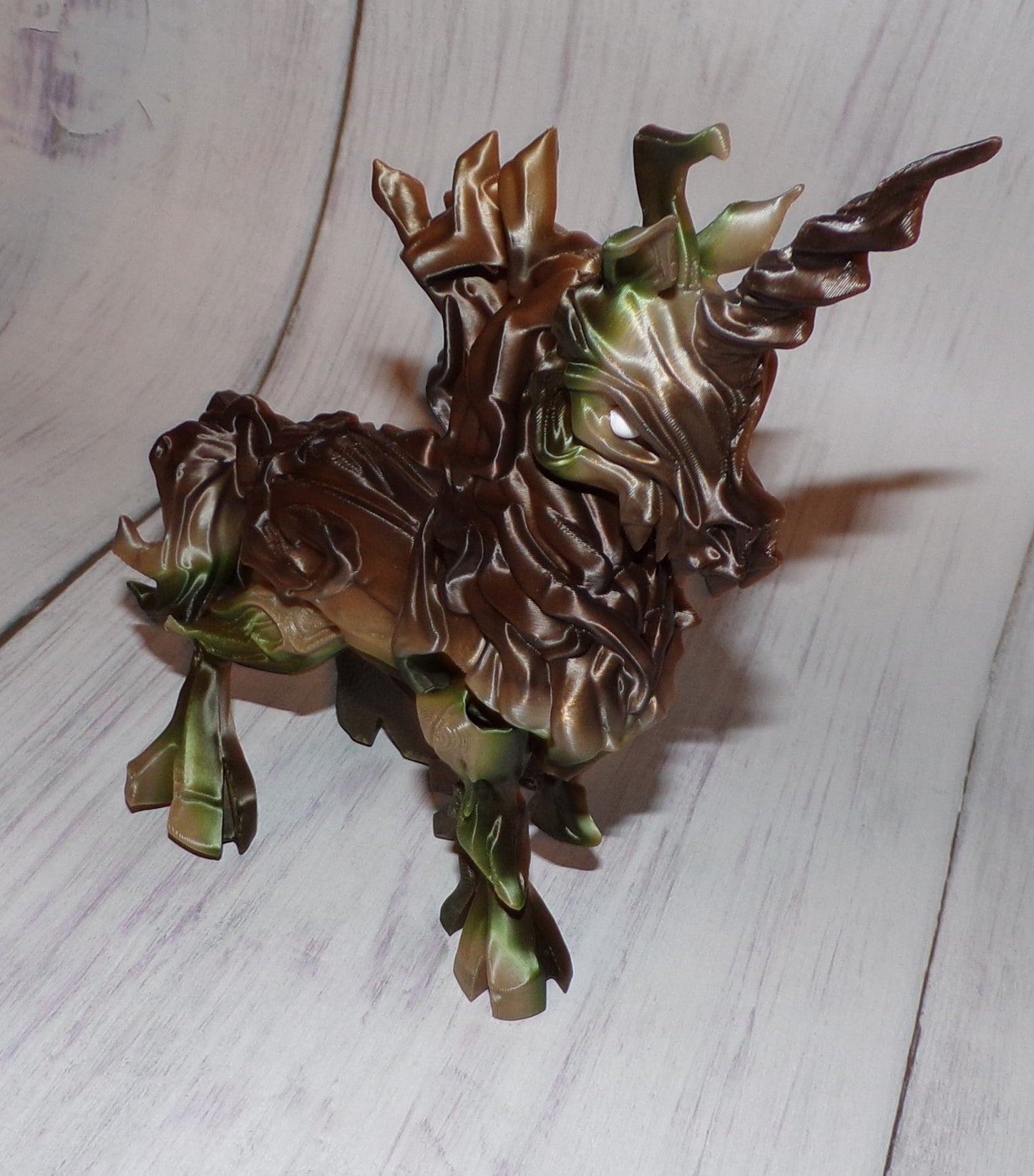 Wooden Unicorn Articulated Figurine - Wonderland 3D Printing