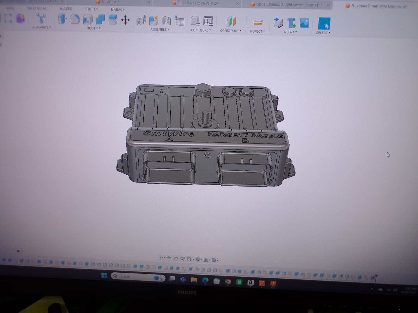 Racepak Smartwire Dummy for Fab, Wiring and Mock up - Wonderland 3D Printing