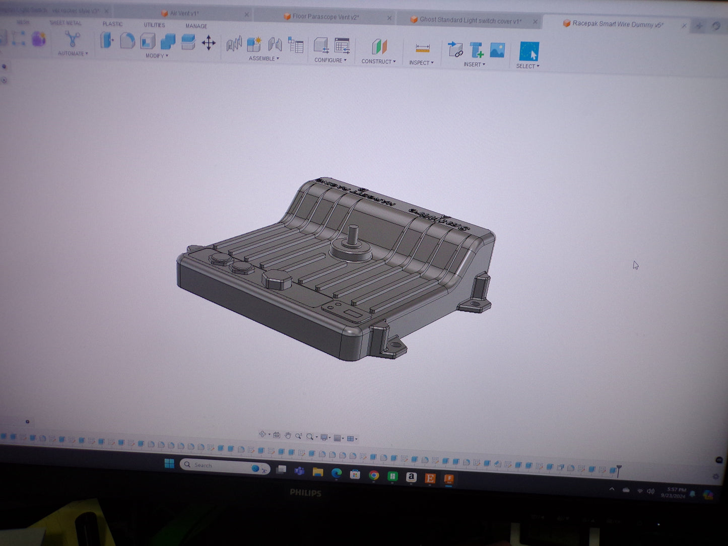 Racepak Smartwire Dummy for Fab, Wiring and Mock up - Wonderland 3D Printing
