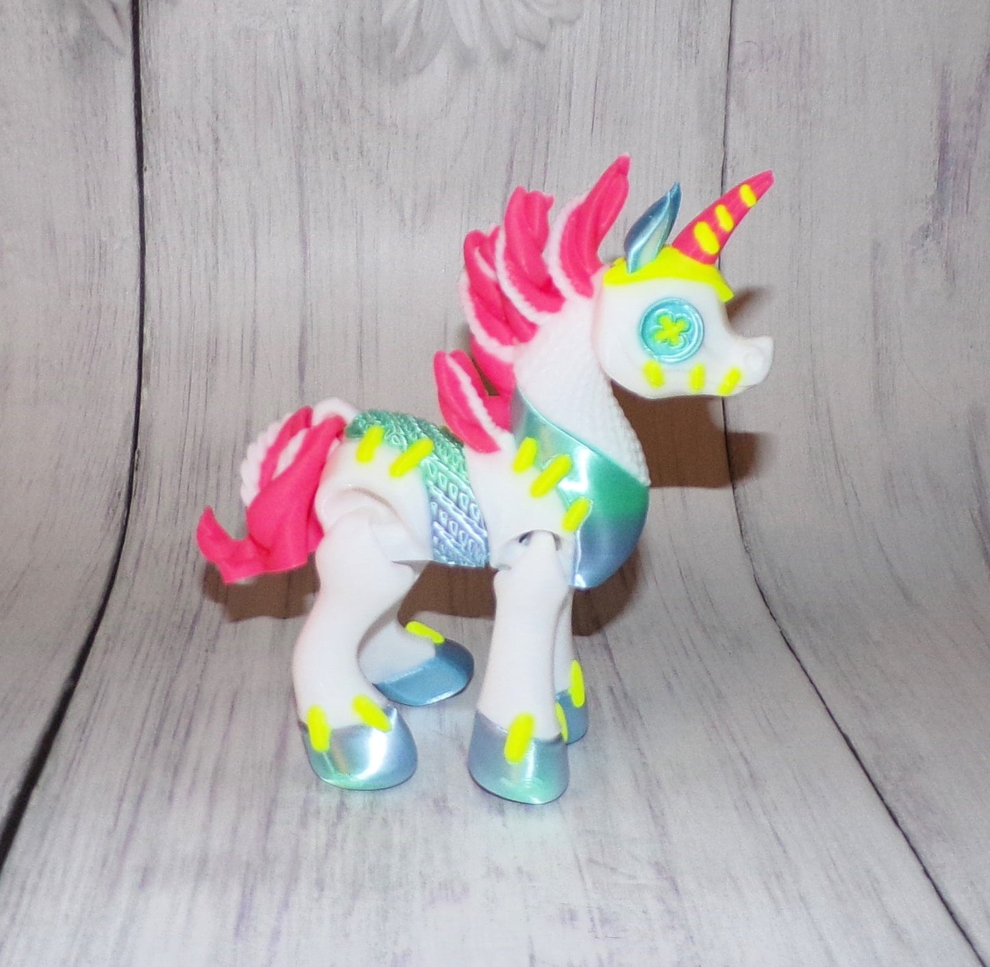 Unicorn Doll, 3D Printed Articulated Figurine - Wonderland 3D Printing