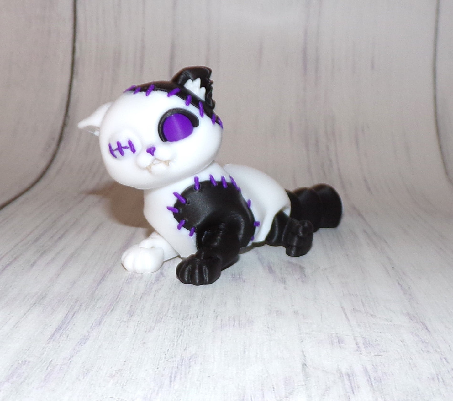 Zombie Cat Articulated 3d Printed Figurine - Wonderland 3D Printing