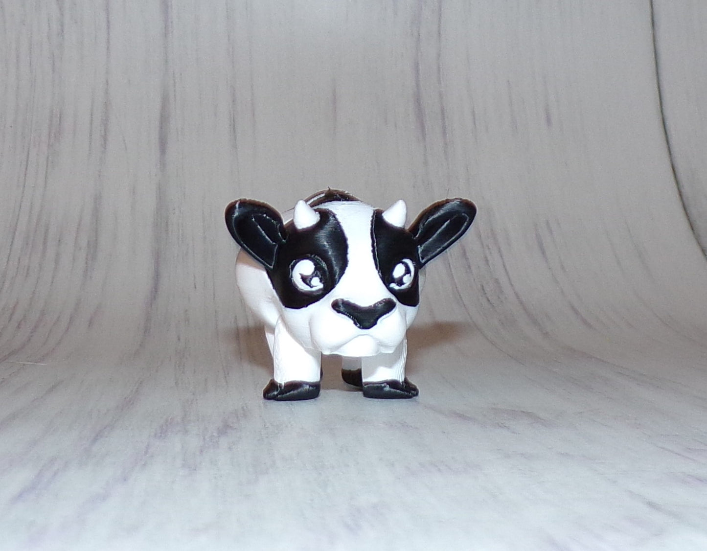Cow Puff Articulated 3d Printed Figurine - Wonderland 3D Printing