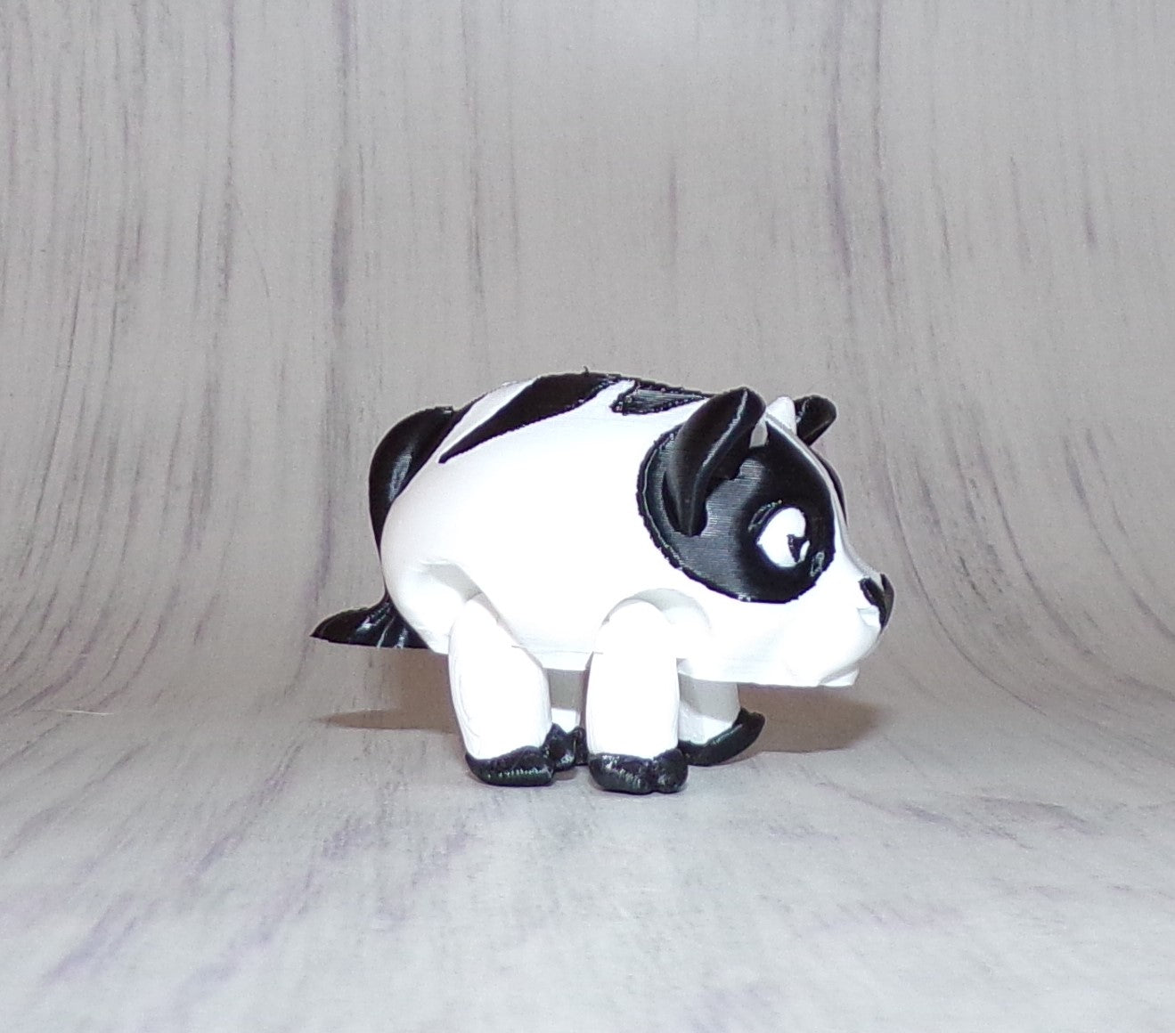 Cow Puff Articulated 3d Printed Figurine - Wonderland 3D Printing