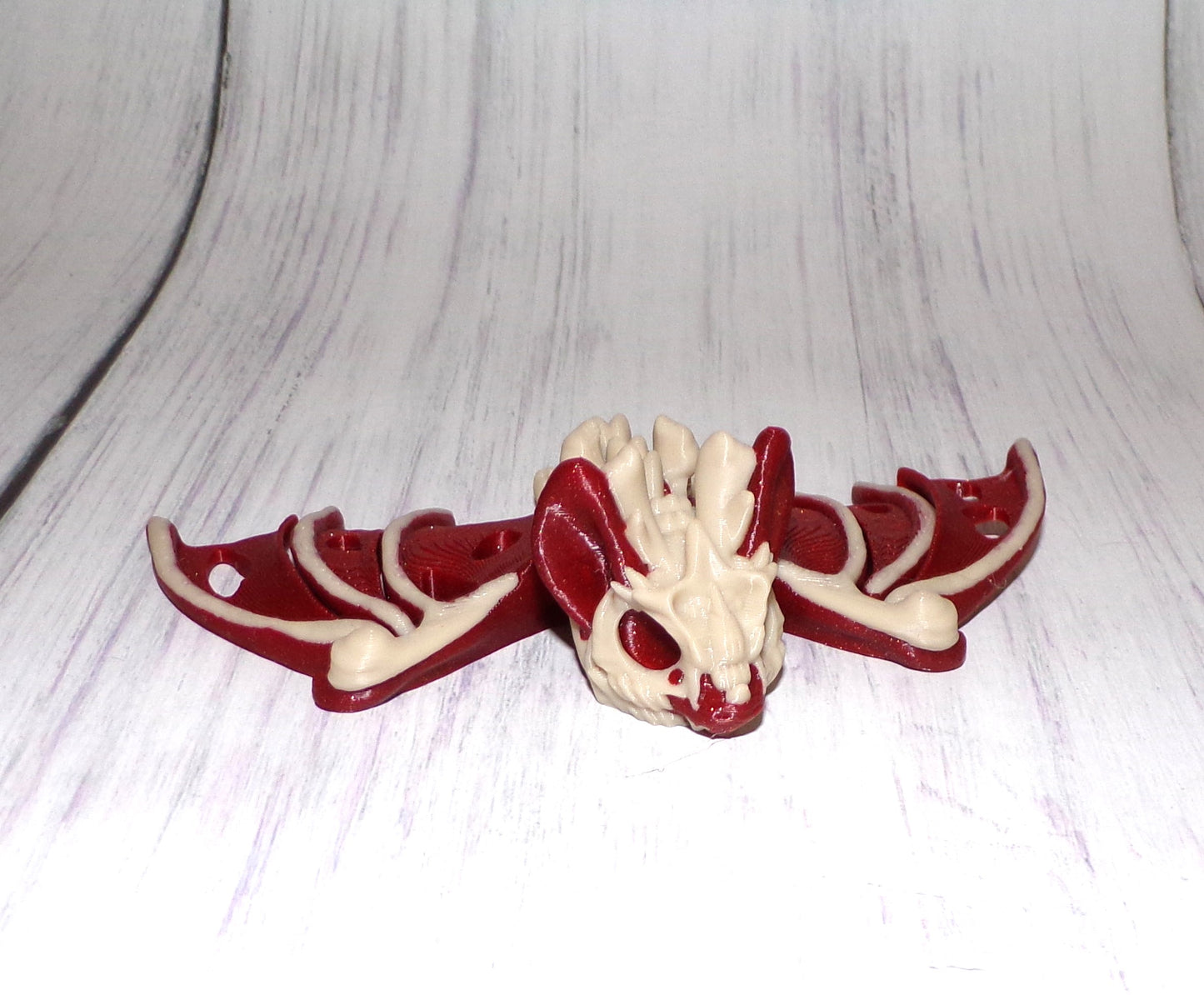 Tiny Bat or Hallow Bat, 3D Printed Articulated Tiny Bat - Wonderland 3D Printing