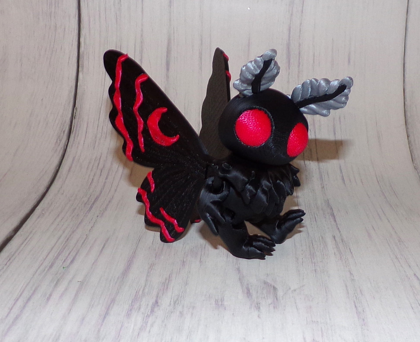 Moth Man 3D Printed Articulated Figurine - Wonderland 3D Printing