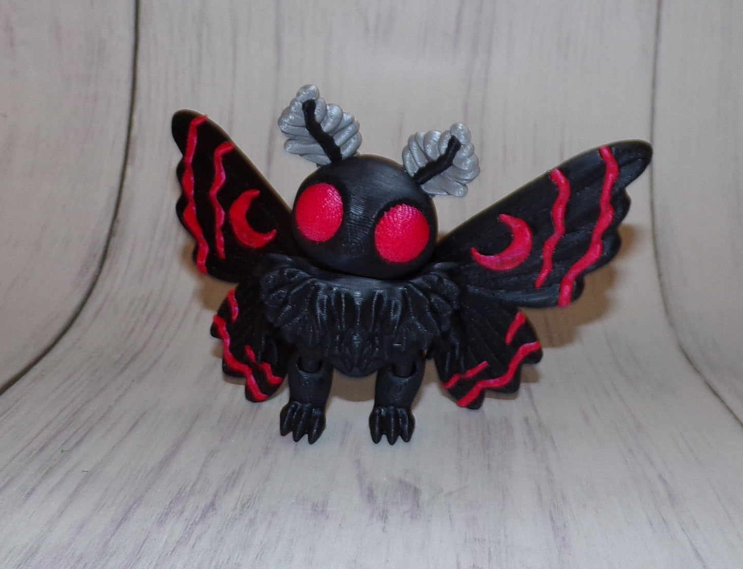 Moth Man 3D Printed Articulated Figurine - Wonderland 3D Printing