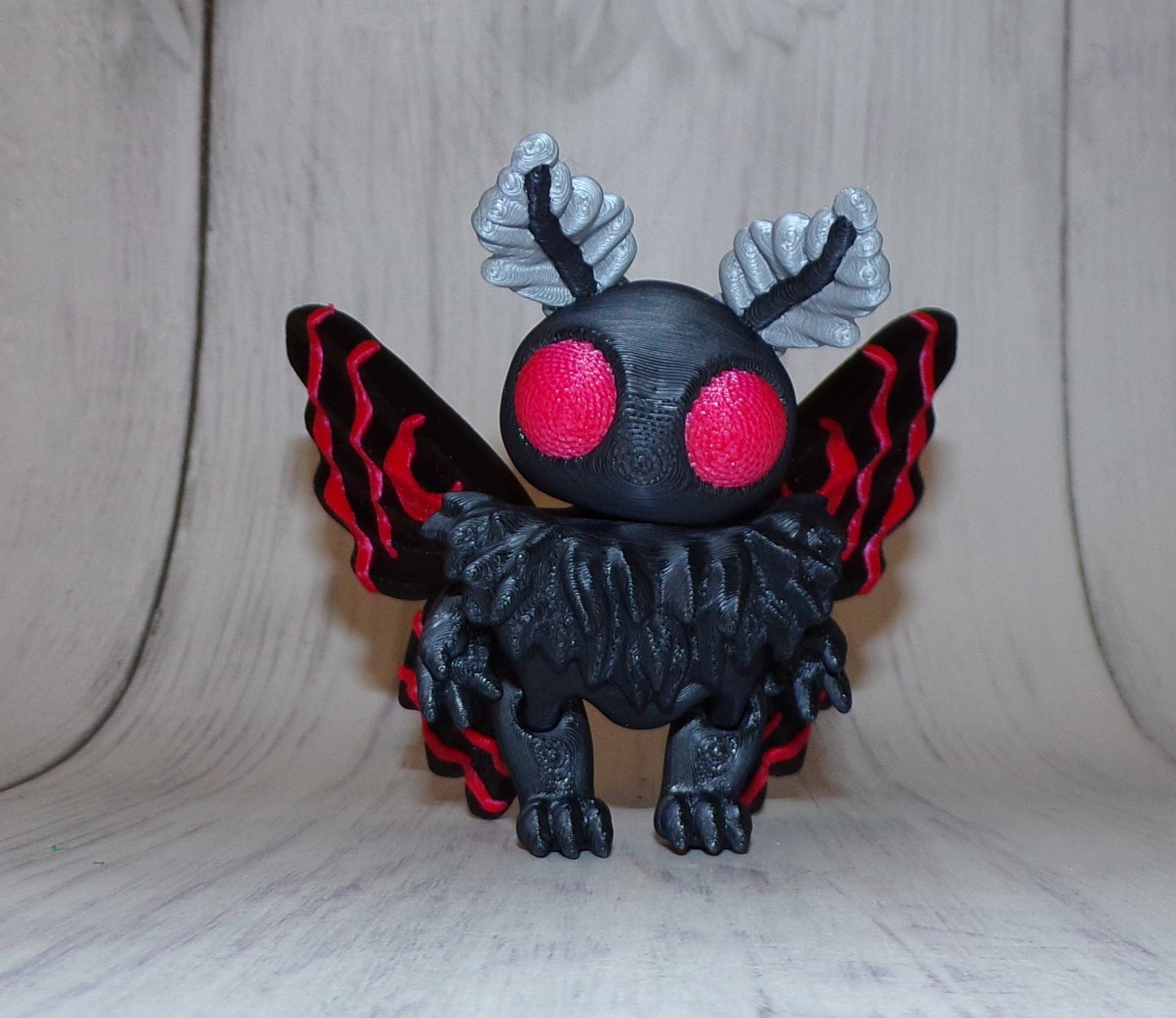 Moth Man 3D Printed Articulated Figurine - Wonderland 3D Printing