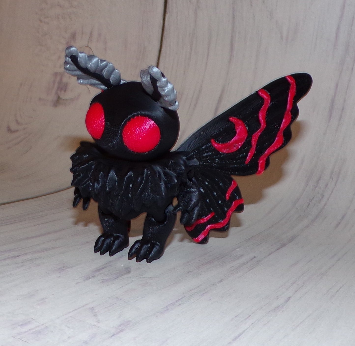 Moth Man 3D Printed Articulated Figurine - Wonderland 3D Printing