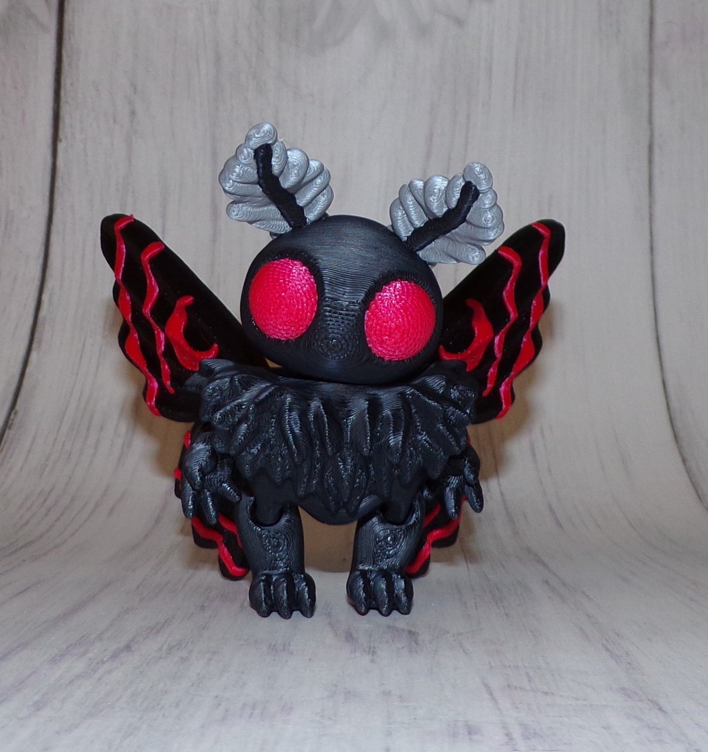Moth Man 3D Printed Articulated Figurine - Wonderland 3D Printing