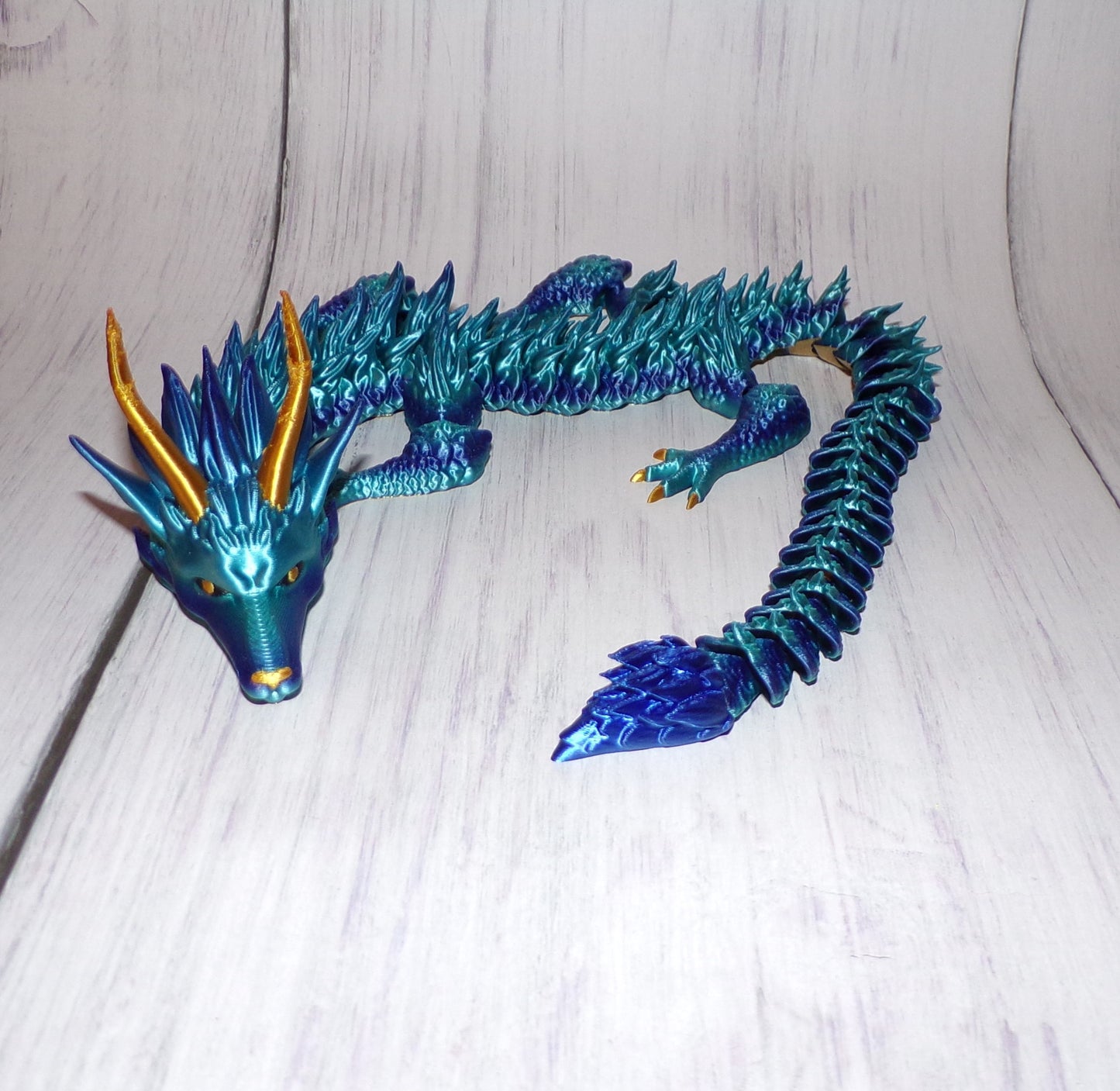 Furry Dragon Articulated 3d Printed - Wonderland 3D Printing