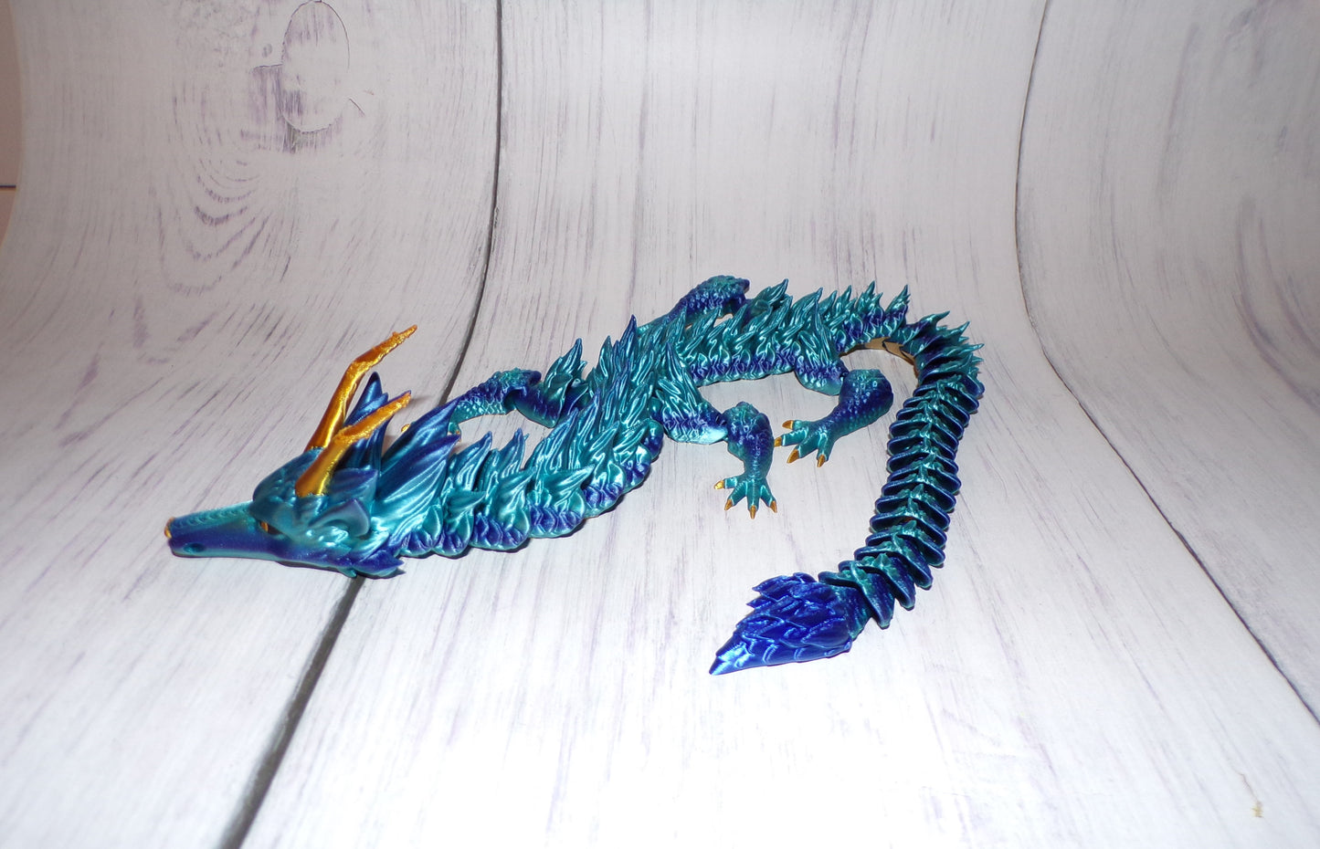 Furry Dragon Articulated 3d Printed - Wonderland 3D Printing