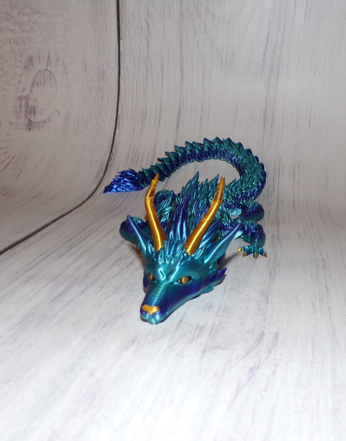 Furry Dragon Articulated 3d Printed - Wonderland 3D Printing