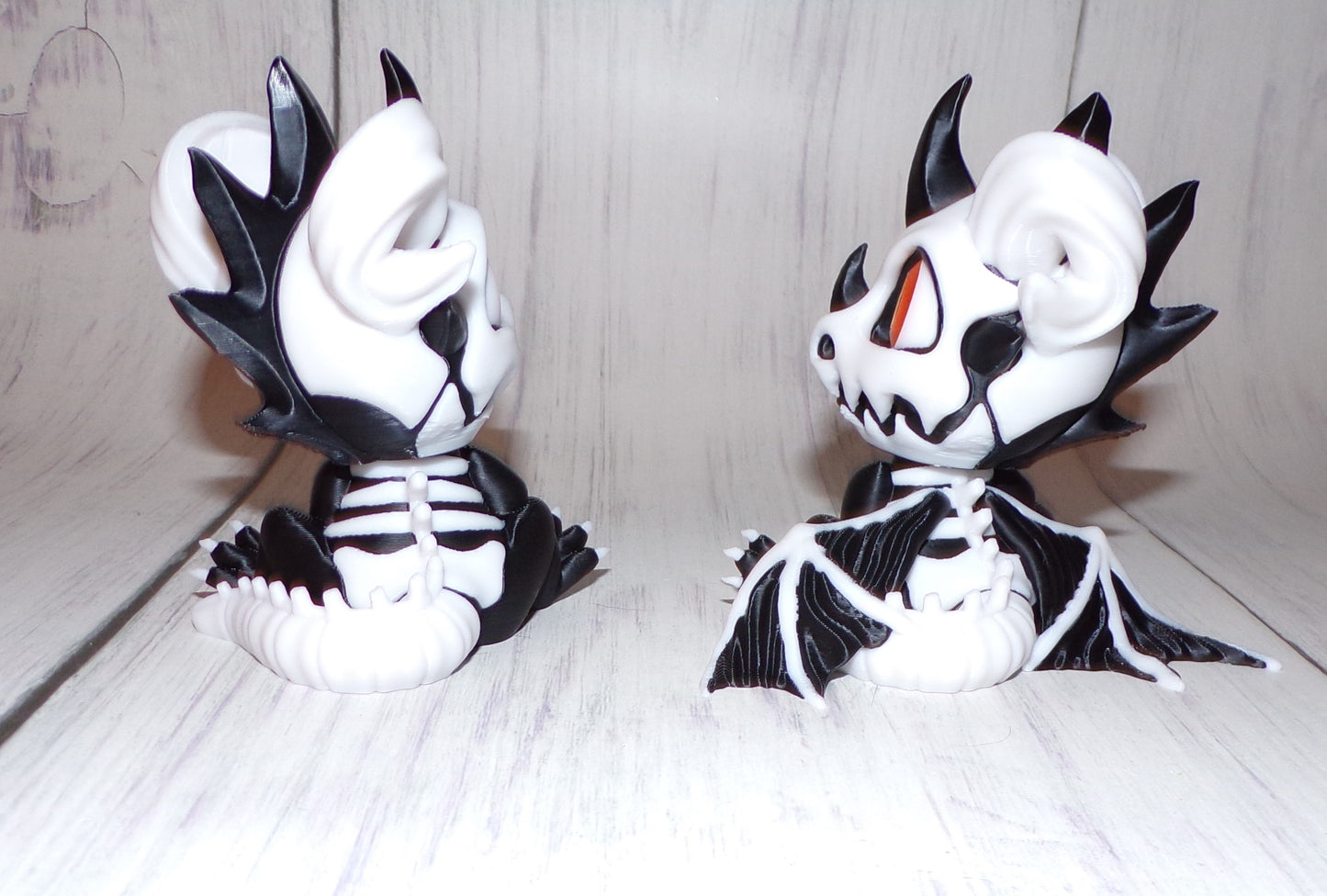 Skeleton Dragon Hatchling Articulated 3d Printed Figurine - Wonderland 3D Printing