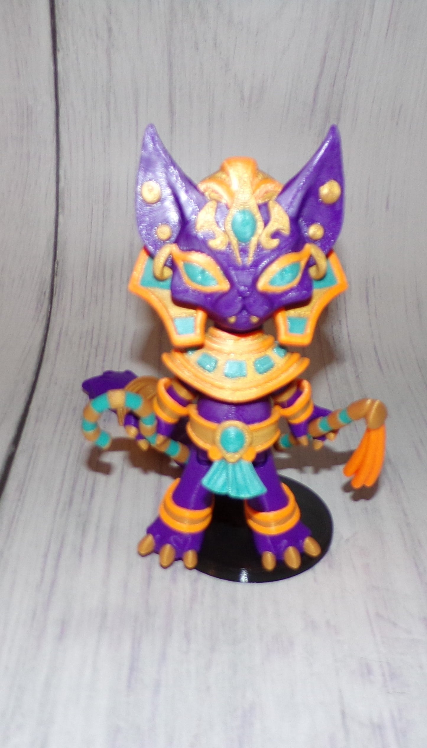 Pharoh Cat 3d Printed Articulated Figurine - Wonderland 3D Printing