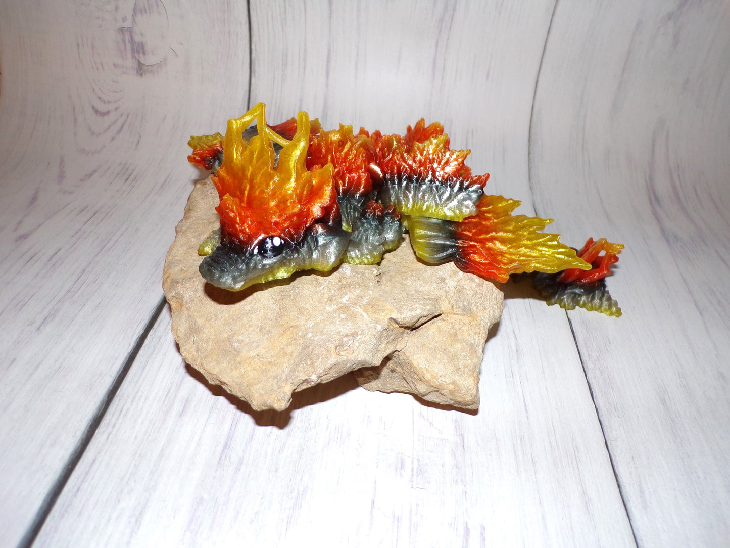 Autum Dragon Tadling:3D Printed, Fully Articulated - Wonderland 3D Printing