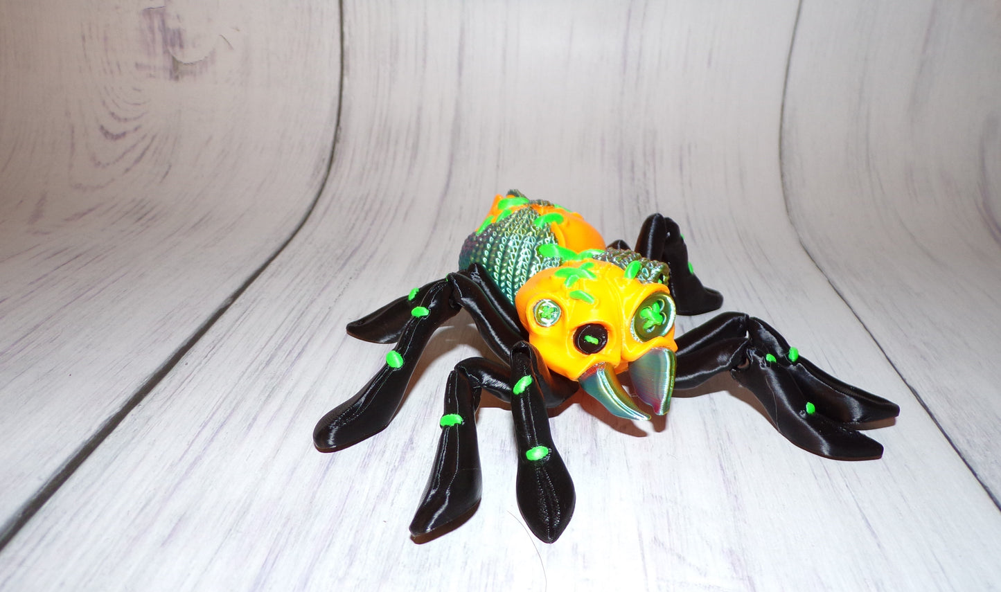 Stuffed Tarantula 3d Printed Articulated Figurine - Wonderland 3D Printing