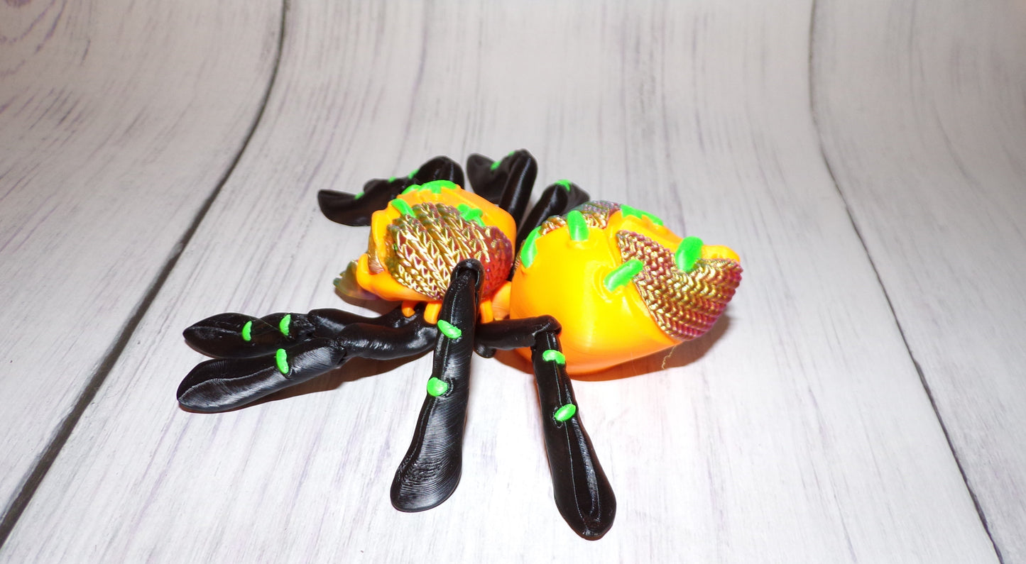 Stuffed Tarantula 3d Printed Articulated Figurine - Wonderland 3D Printing