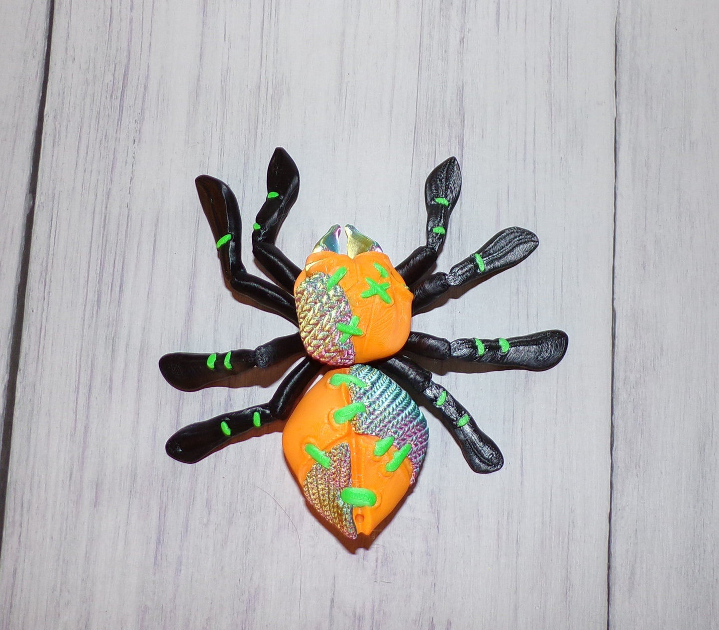 Stuffed Tarantula 3d Printed Articulated Figurine - Wonderland 3D Printing