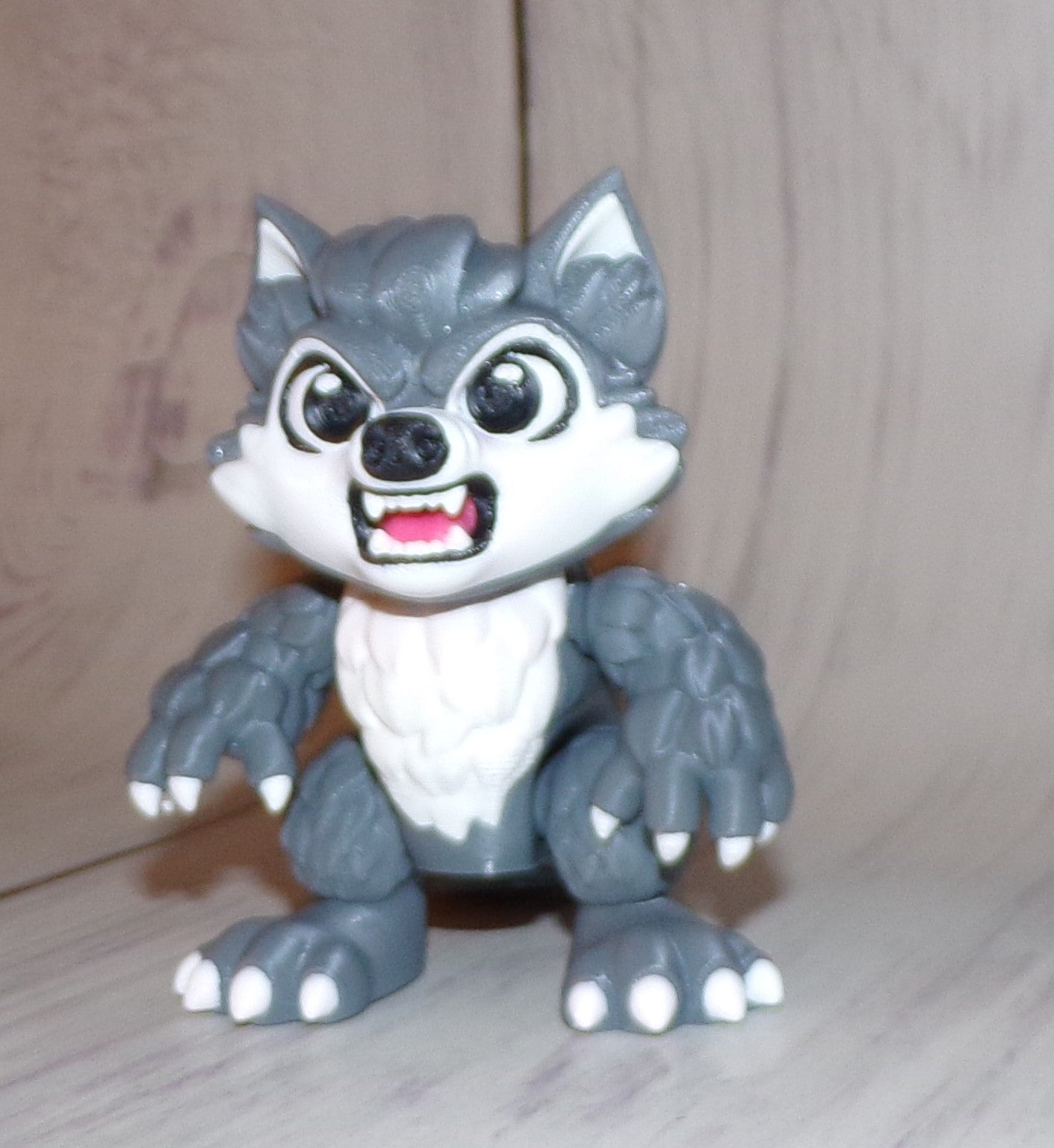 Baby Werewolf 3D Printed Articulated Figurine - Wonderland 3D Printing
