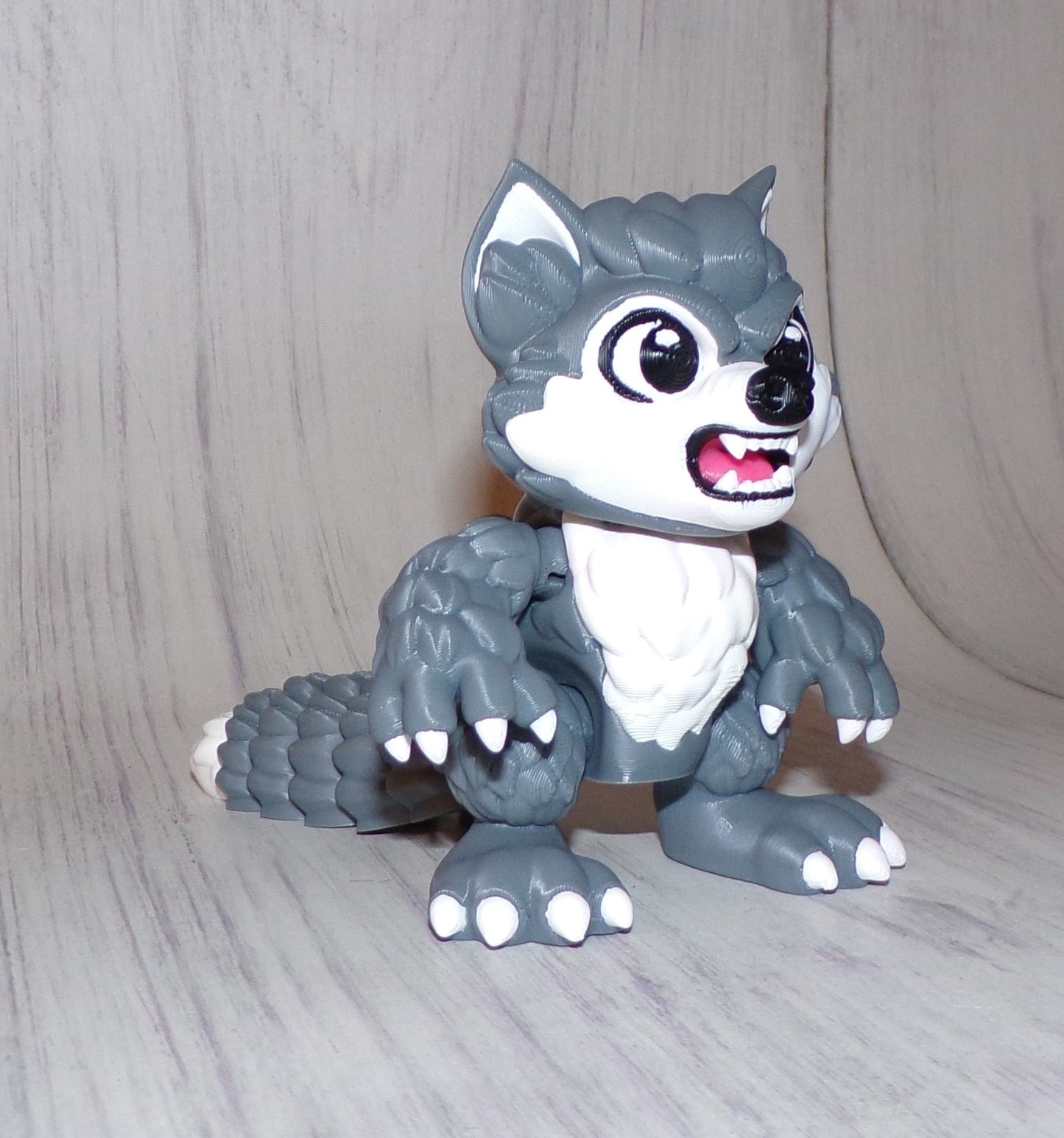 Baby Werewolf 3D Printed Articulated Figurine - Wonderland 3D Printing