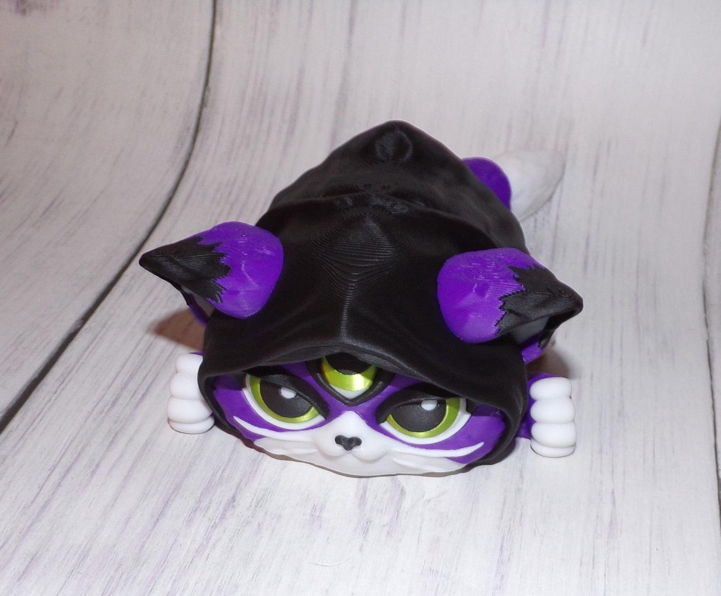 Mystic Cat Puff Articulated 3d Printed Figurine - Wonderland 3D Printing