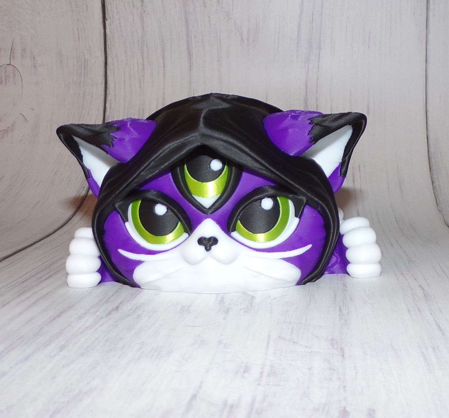 Mystic Cat Puff Articulated 3d Printed Figurine - Wonderland 3D Printing