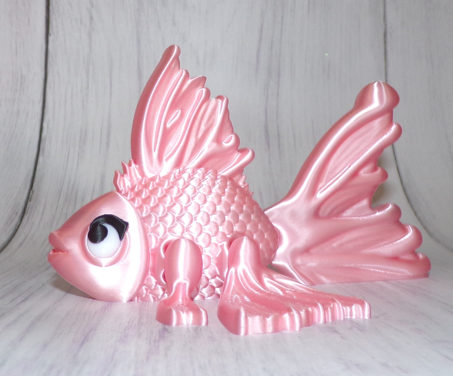 Goldfish 3D Printed Articulated Figurine - Wonderland 3D Printing