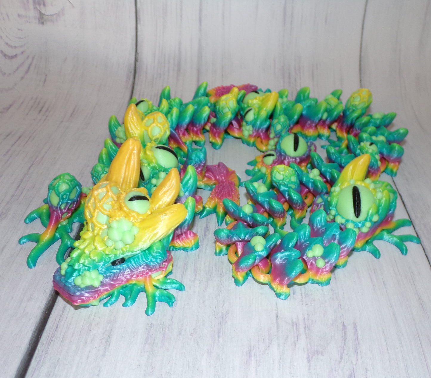 Infested Dragon Winged and Wingless options, 3D Printed Articulated Figurine - Wonderland 3D Printing