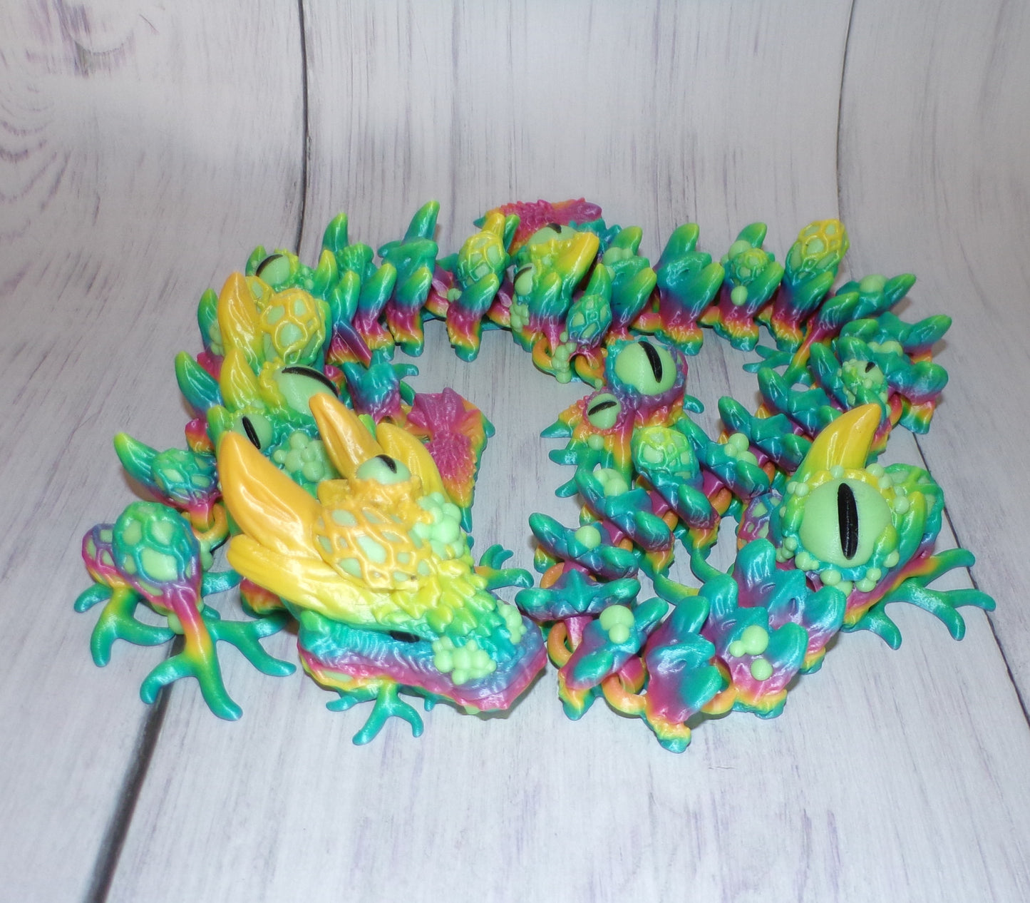 Infested Dragon Winged and Wingless options, 3D Printed Articulated Figurine - Wonderland 3D Printing