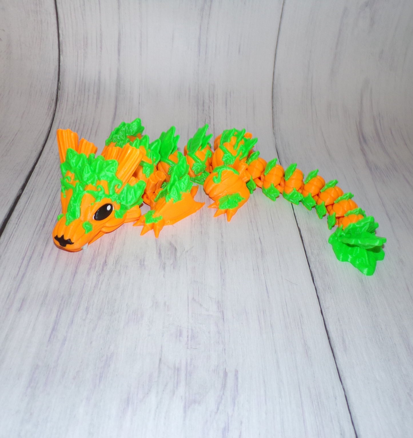Baby Pumpkin Wyvern Dragon Articulated Figurine - Wonderland 3D Printing