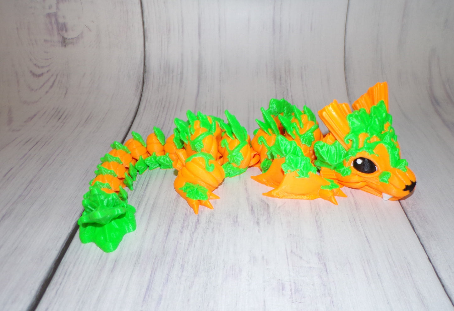 Baby Pumpkin Wyvern Dragon Articulated Figurine - Wonderland 3D Printing