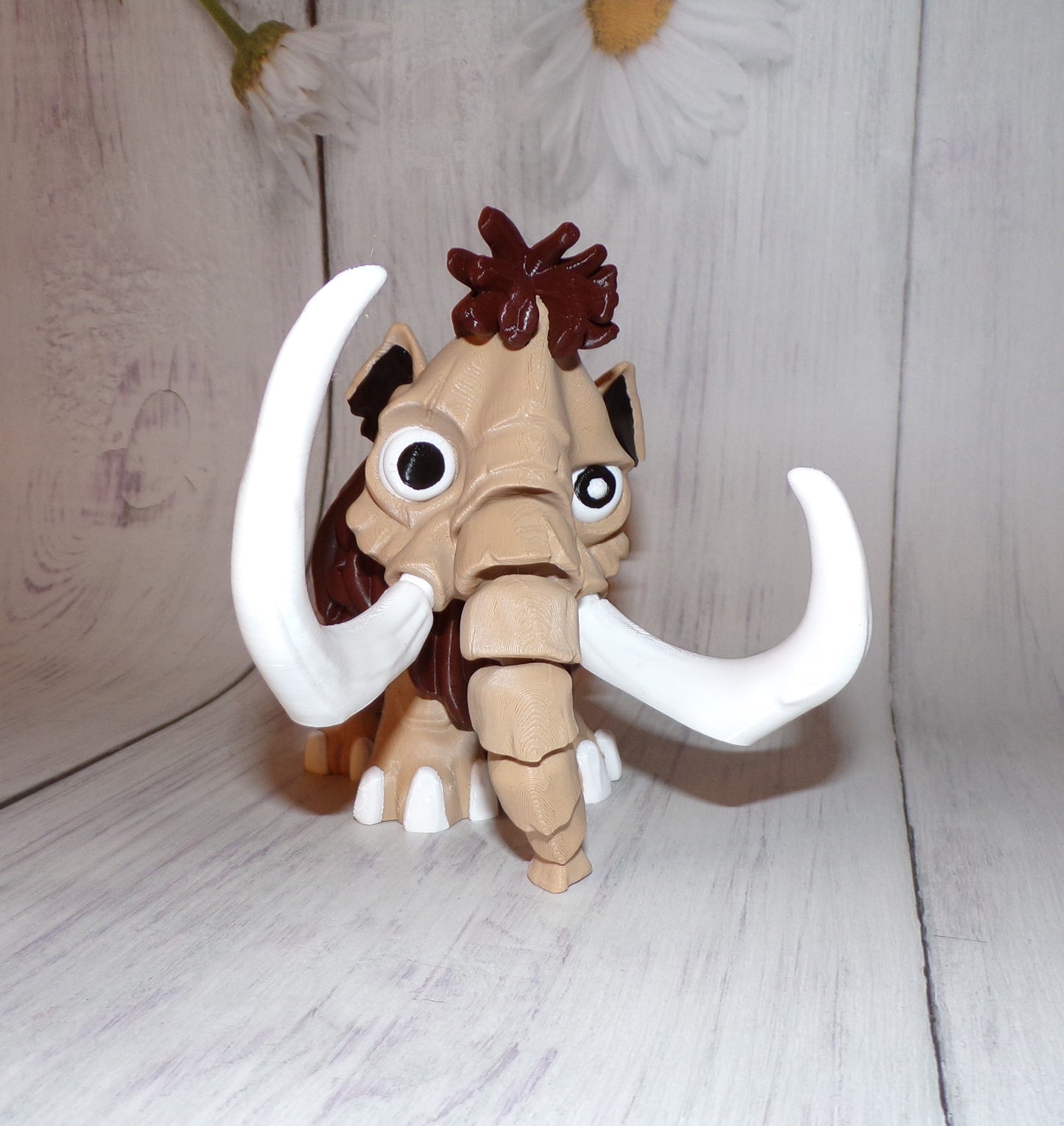 Mammoth 3d printed Articulated Figurine - Wonderland 3D Printing