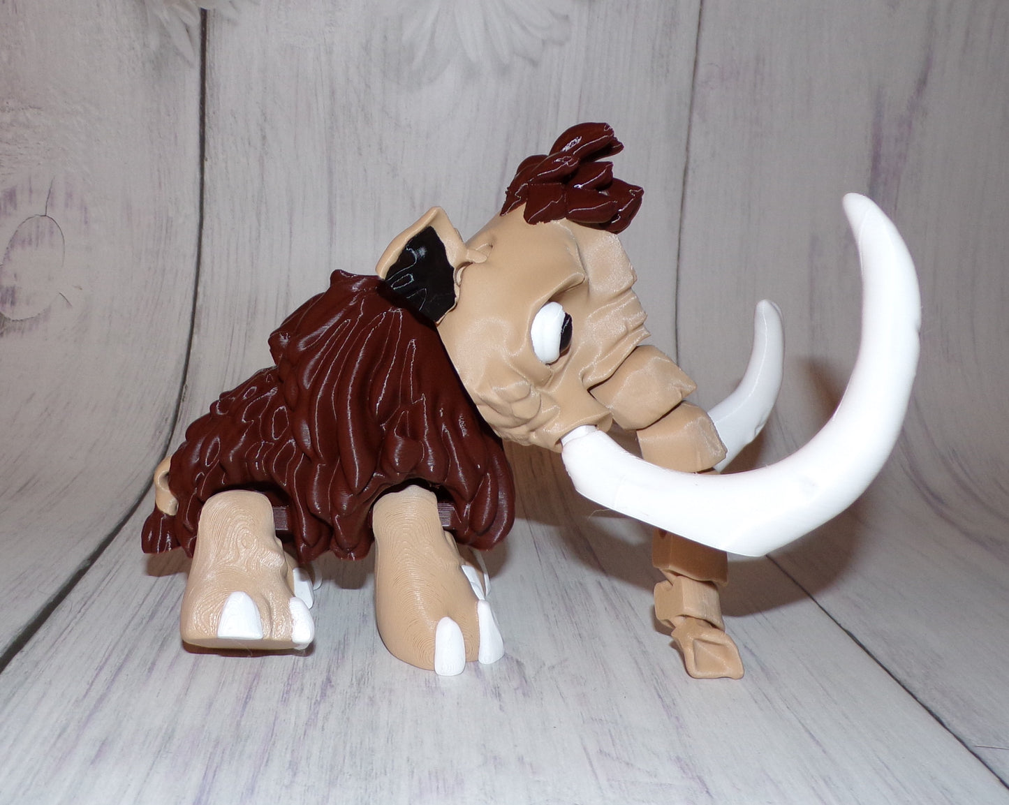 Mammoth 3d printed Articulated Figurine - Wonderland 3D Printing