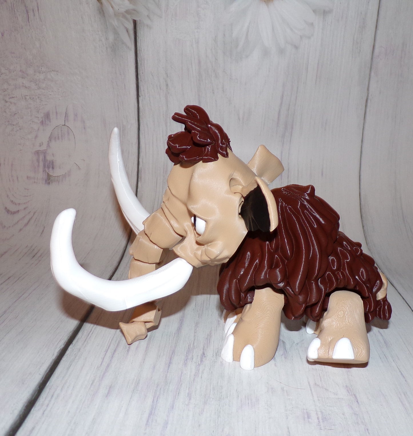 Mammoth 3d printed Articulated Figurine - Wonderland 3D Printing