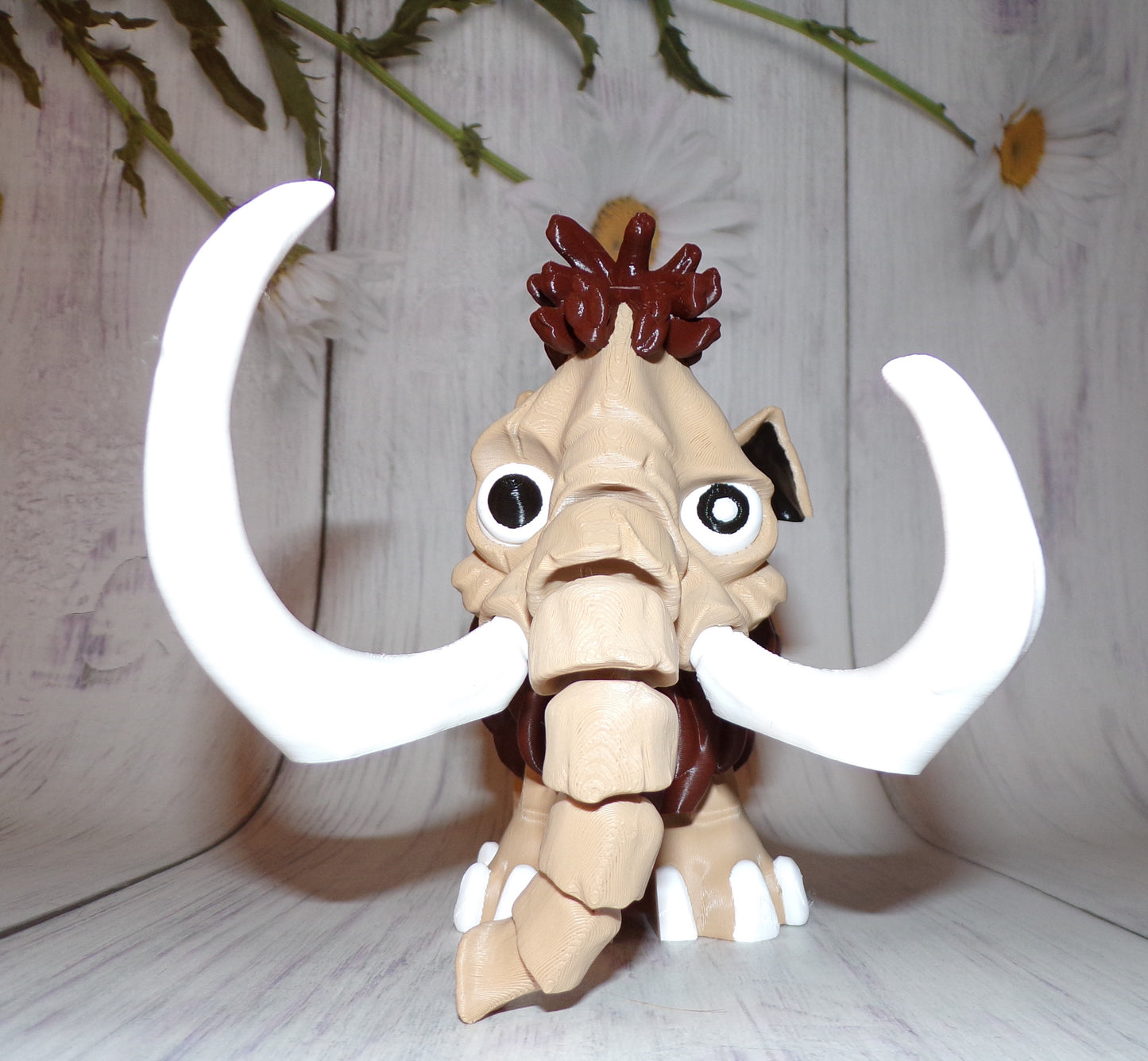 Mammoth 3d printed Articulated Figurine - Wonderland 3D Printing