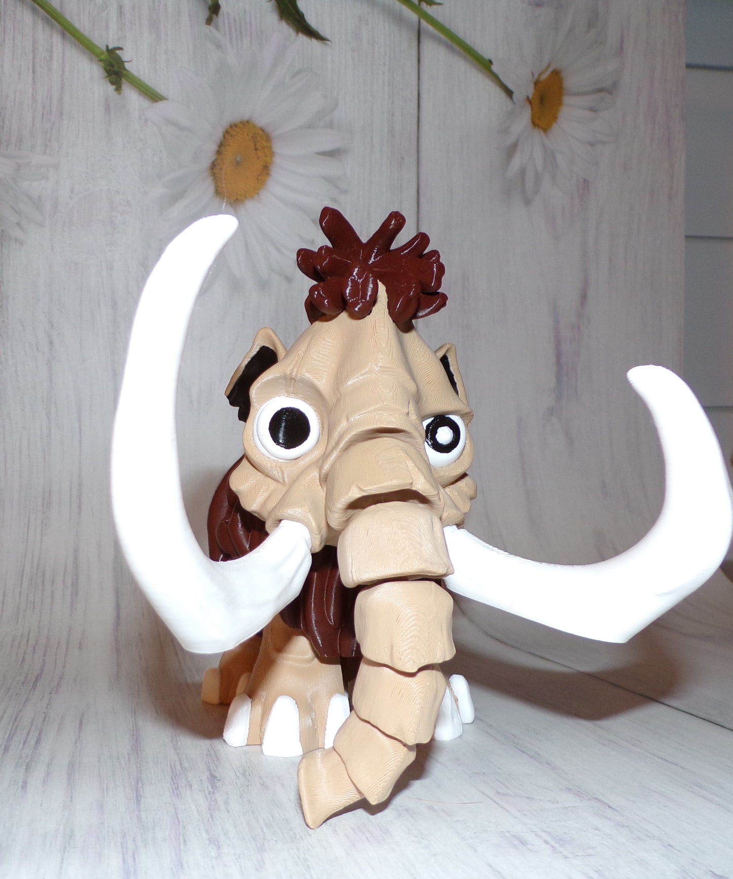 Mammoth 3d printed Articulated Figurine - Wonderland 3D Printing