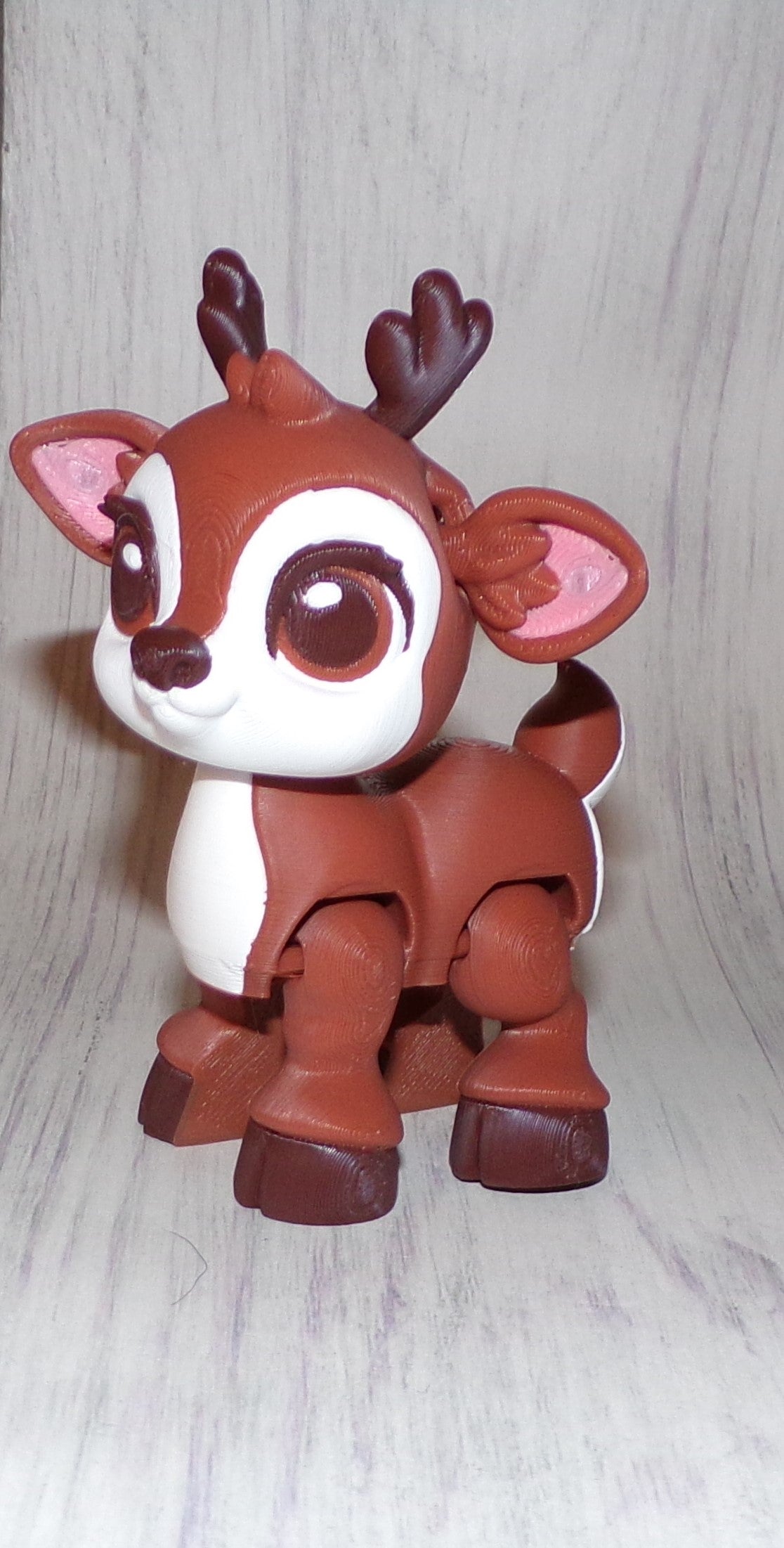 Reindeer 3D Printed Articulated Figurine - Wonderland 3D Printing