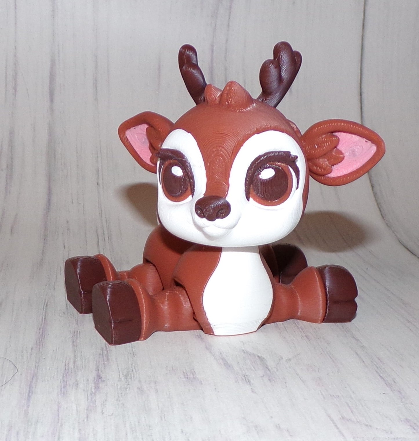 Reindeer 3D Printed Articulated Figurine - Wonderland 3D Printing