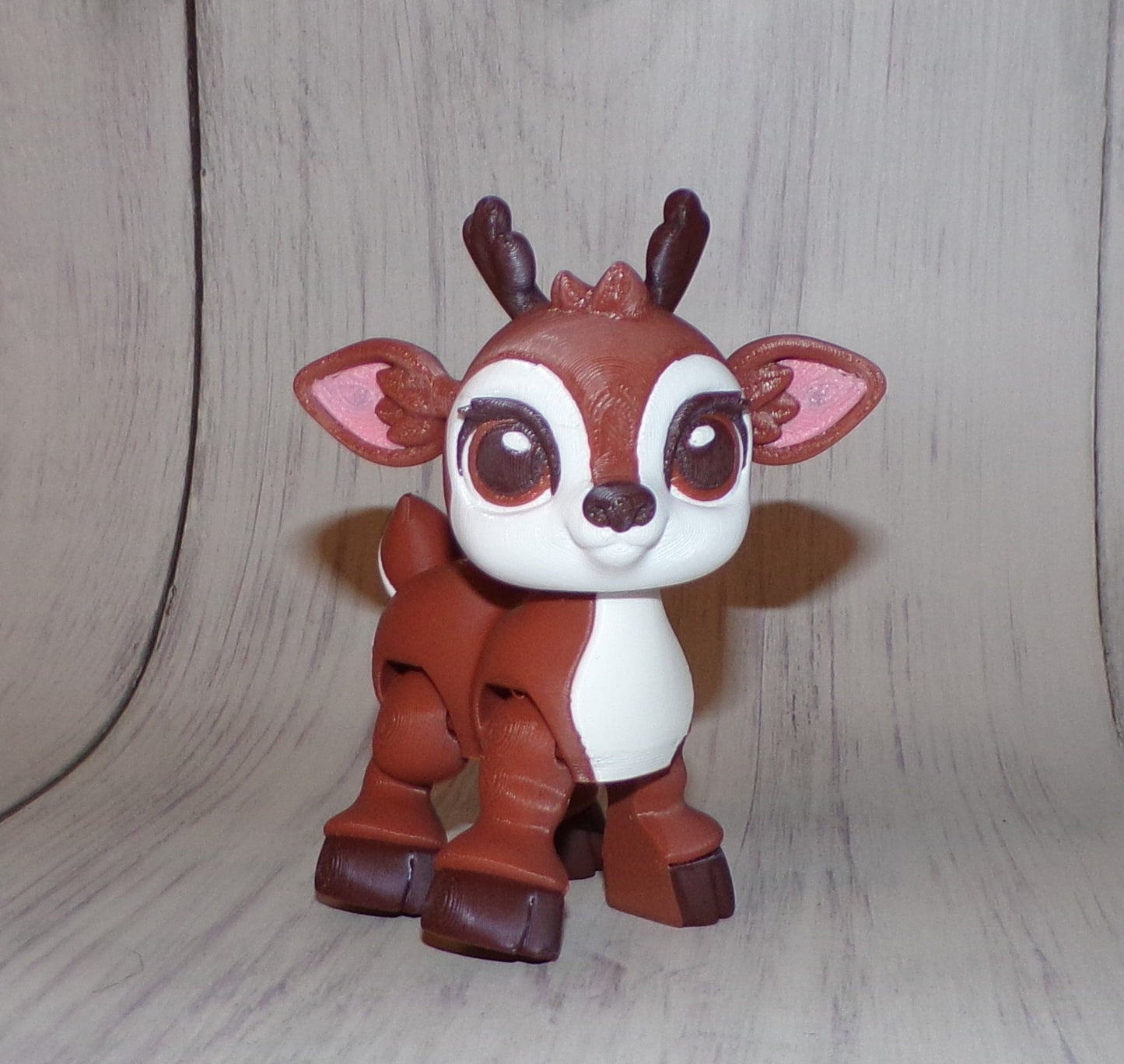 Reindeer 3D Printed Articulated Figurine - Wonderland 3D Printing