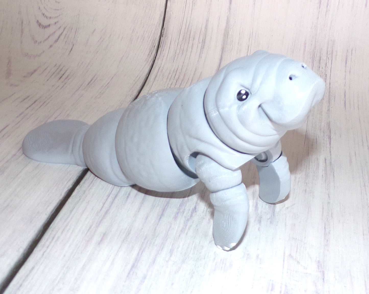 Manatee 3D Printed Articulated Figurine - Wonderland 3D Printing