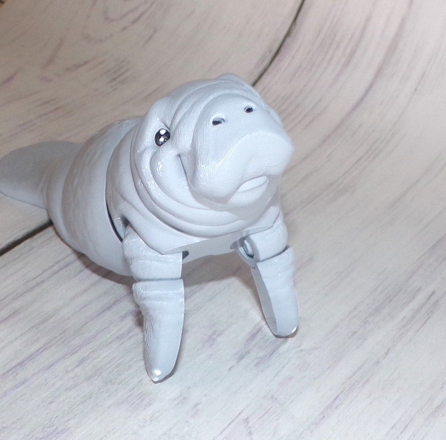 Manatee 3D Printed Articulated Figurine - Wonderland 3D Printing