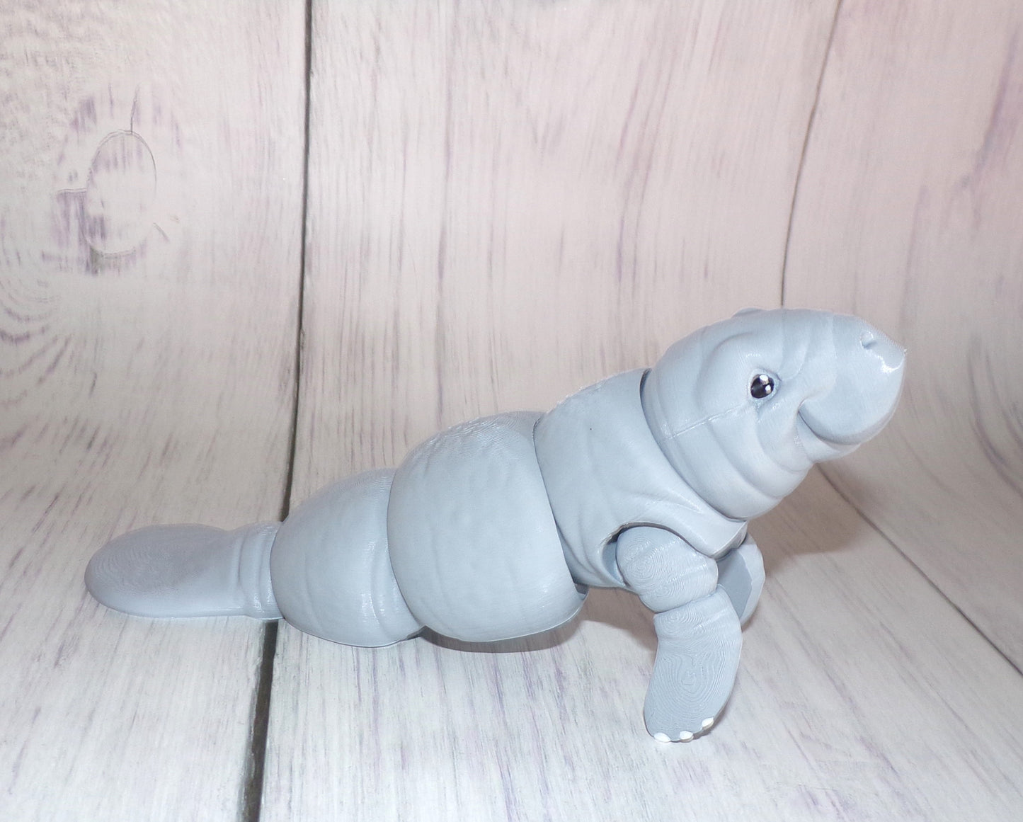 Manatee 3D Printed Articulated Figurine - Wonderland 3D Printing