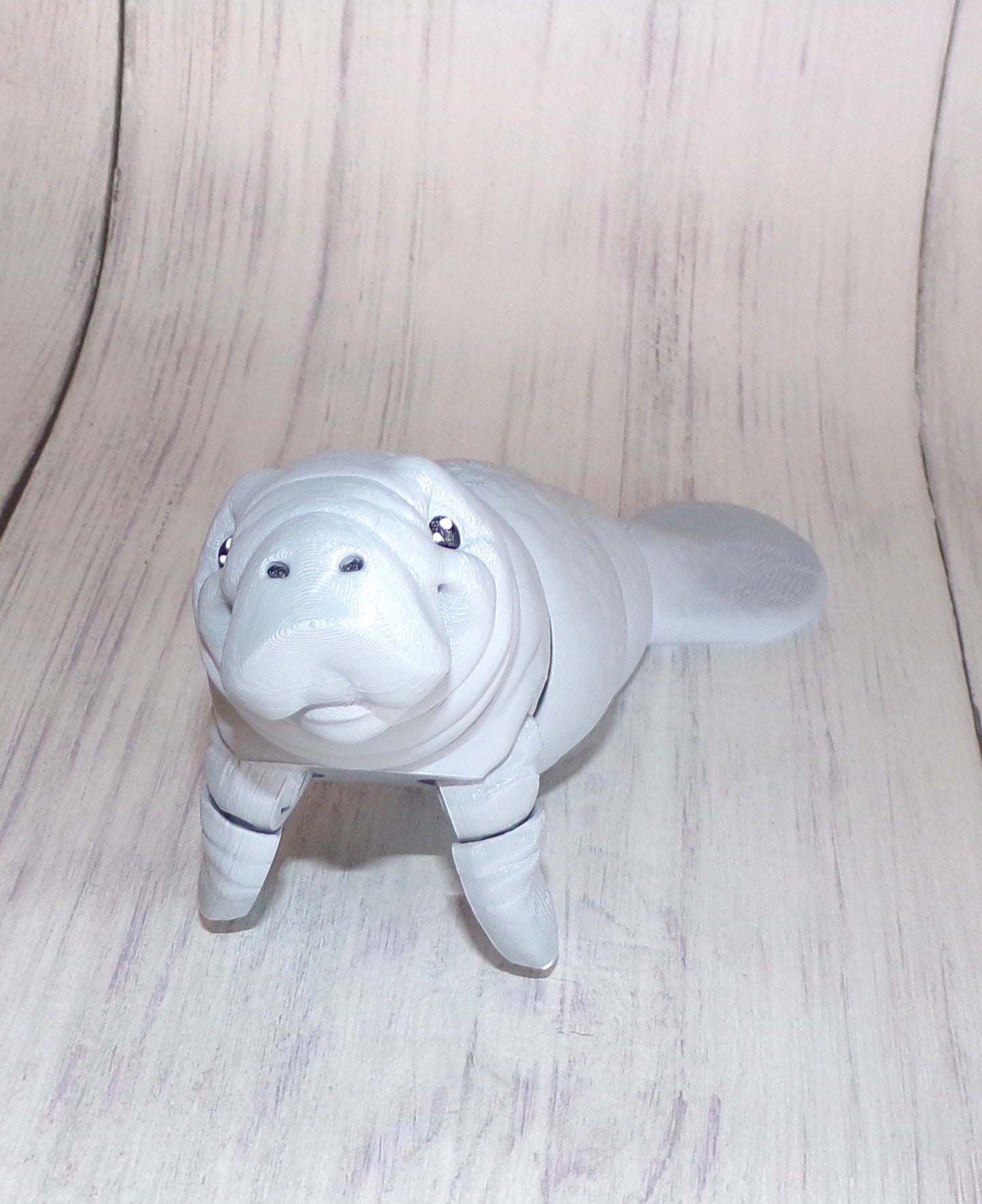 Manatee 3D Printed Articulated Figurine - Wonderland 3D Printing
