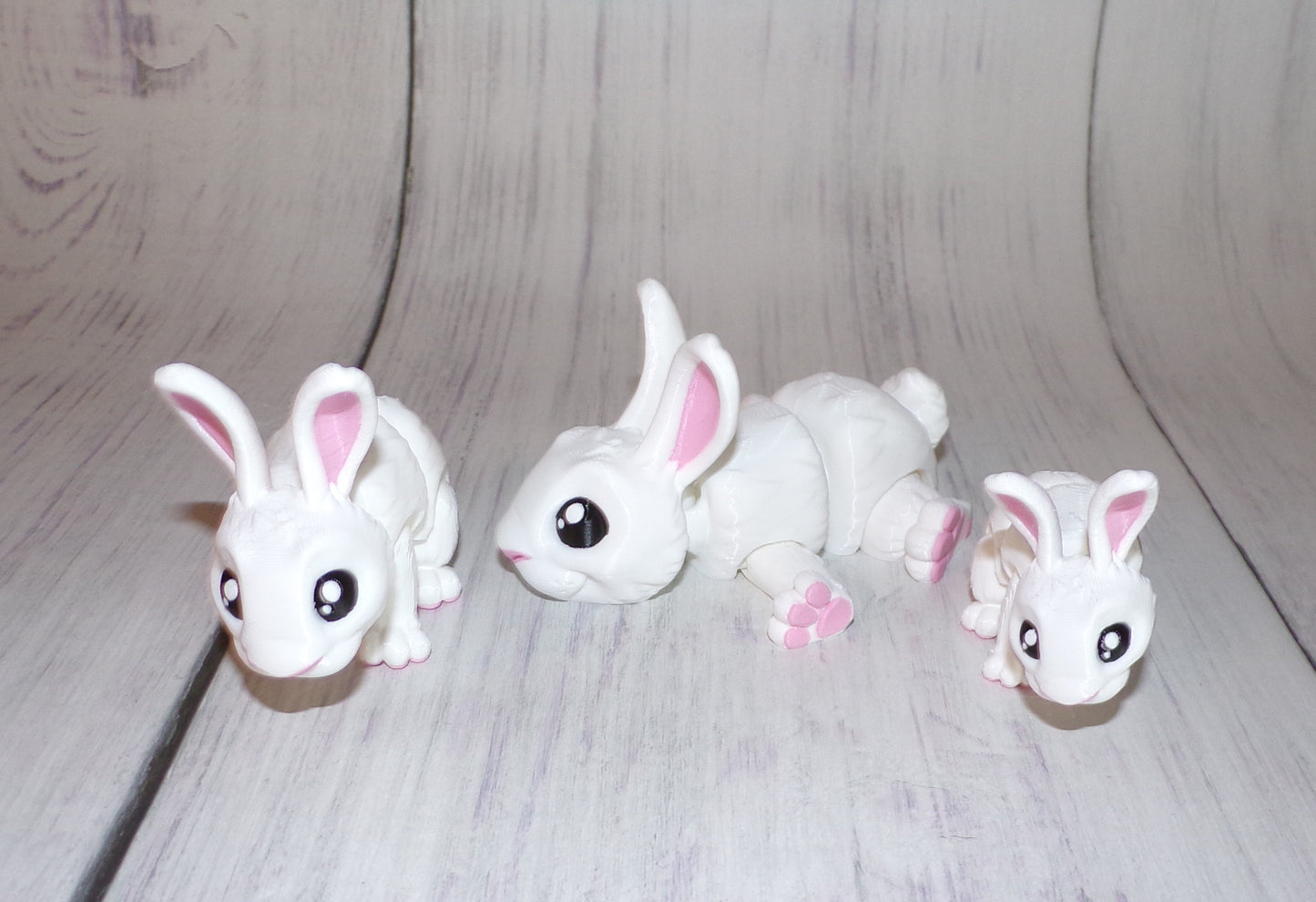 Bunny 3D Printed Articulated Figurine - Wonderland 3D Printing