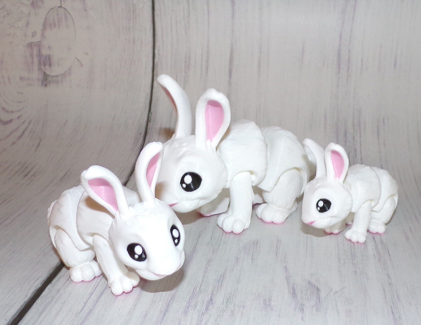 Bunny 3D Printed Articulated Figurine - Wonderland 3D Printing