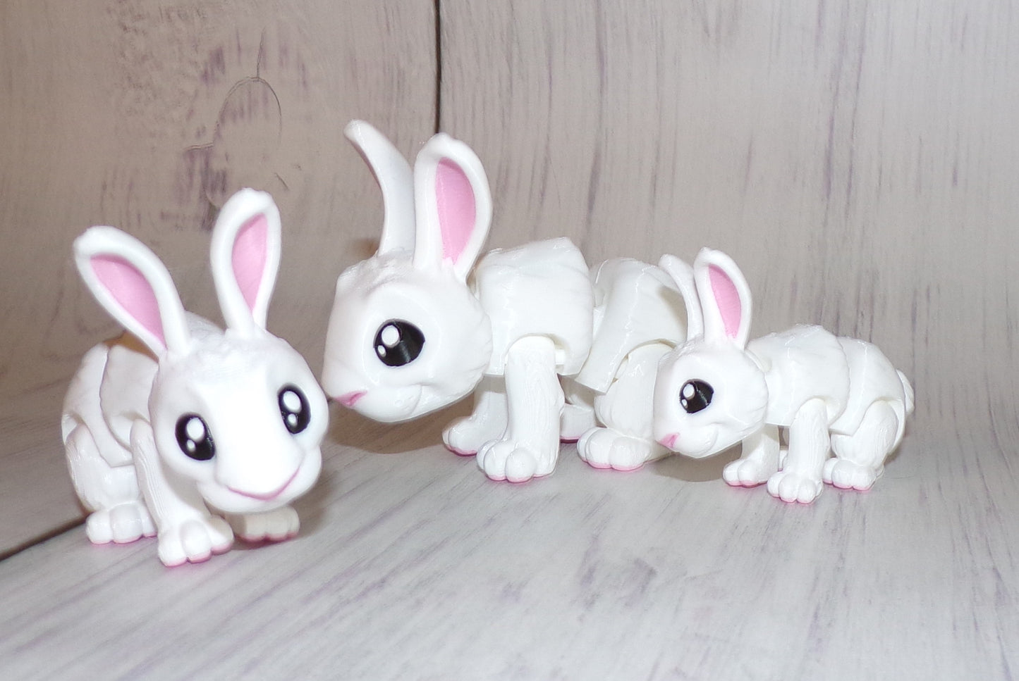 Bunny 3D Printed Articulated Figurine - Wonderland 3D Printing