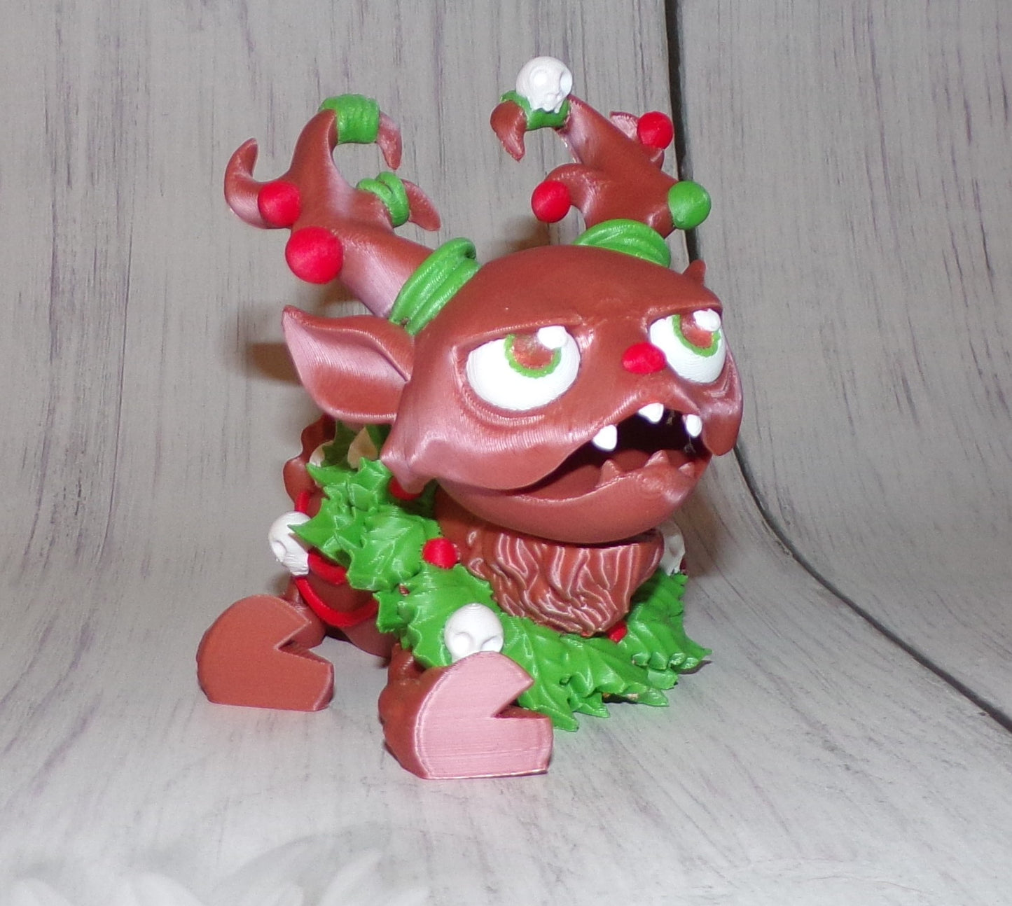 Mad Reindeer 3d printed Articulated Figurine - Wonderland 3D Printing